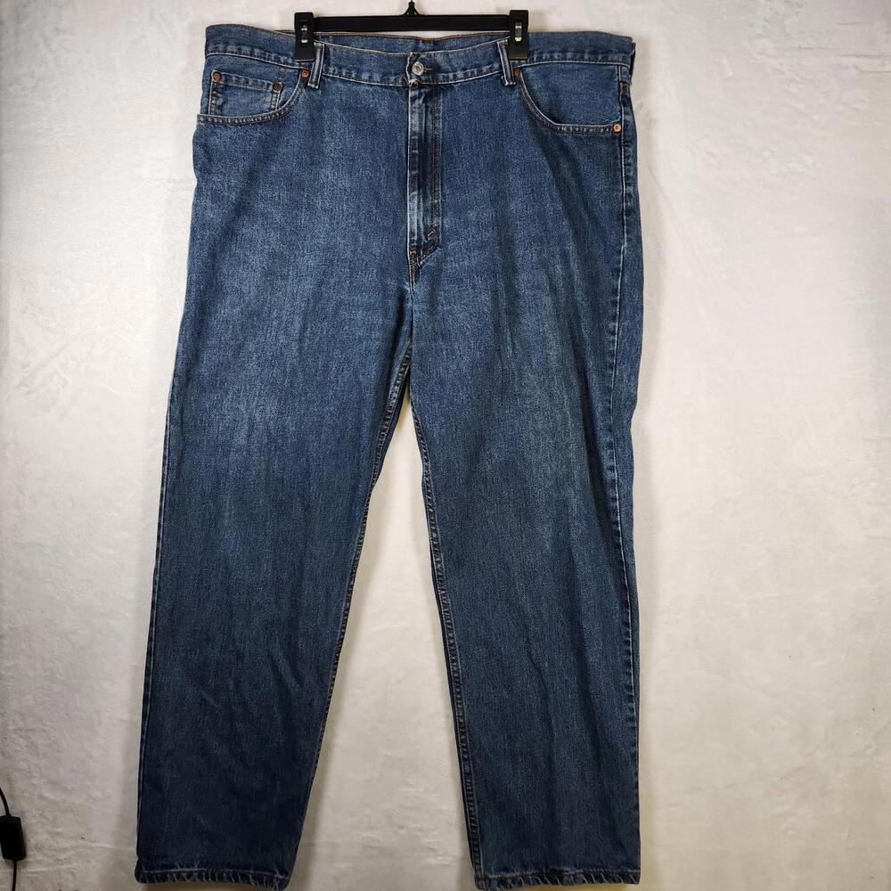 Levi's 550 Jeans‎ W44 L32 Relaxed Fit Blue Denim Tapered Leg USA Made Big Tall